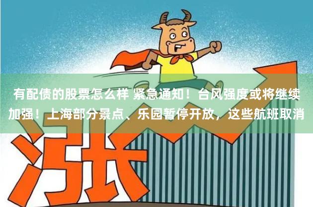 有配债的股票怎么样 紧急通知！台风强度或将继续加强！上海部分景点、乐园暂停开放，这些航班取消
