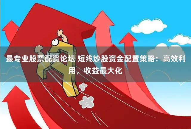 最专业股票配资论坛 短线炒股资金配置策略：高效利用，收益最大化
